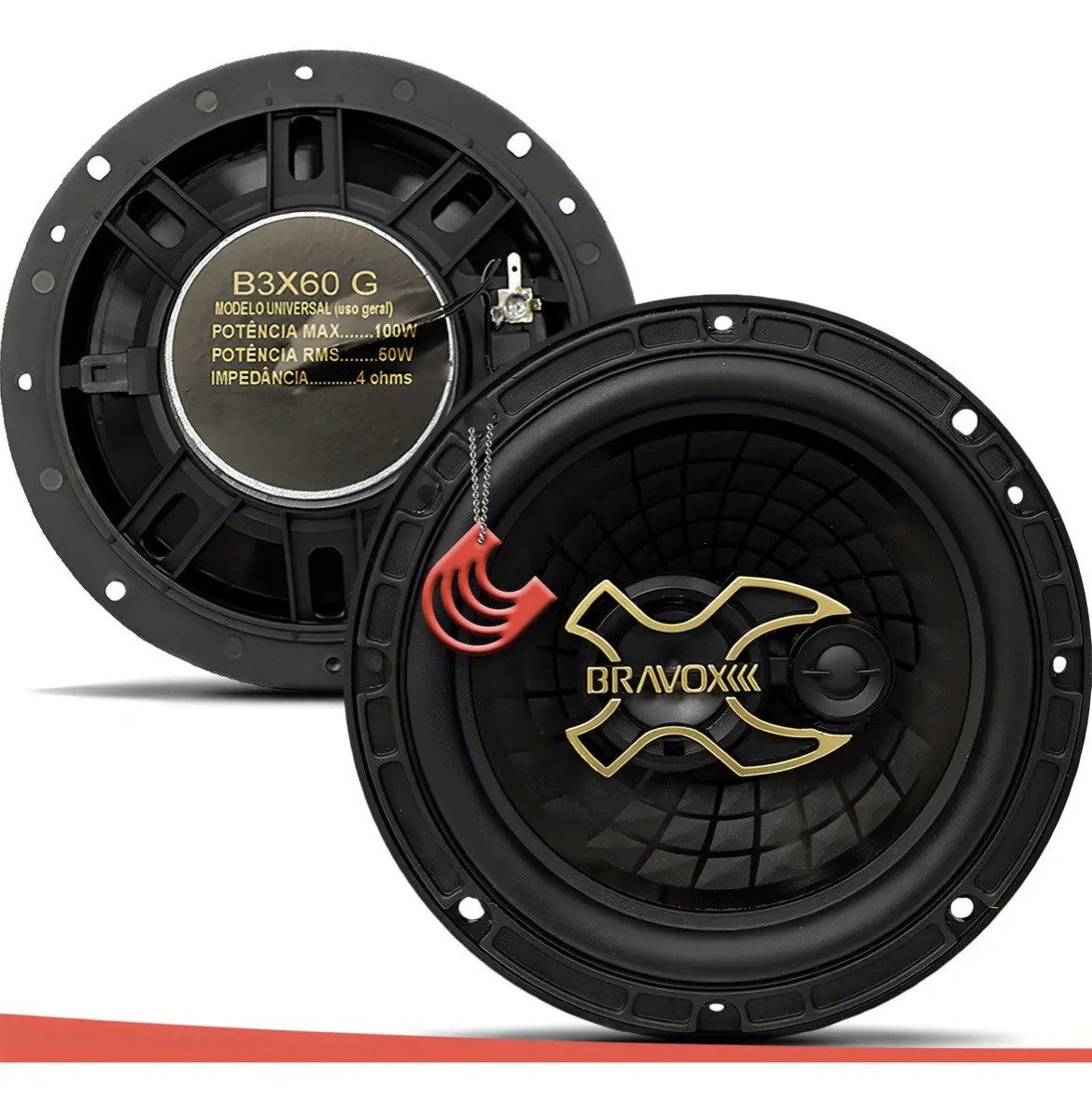 Kit Fácil Bravox Alto Falante 6×9  6 240w Rms Linha Gold